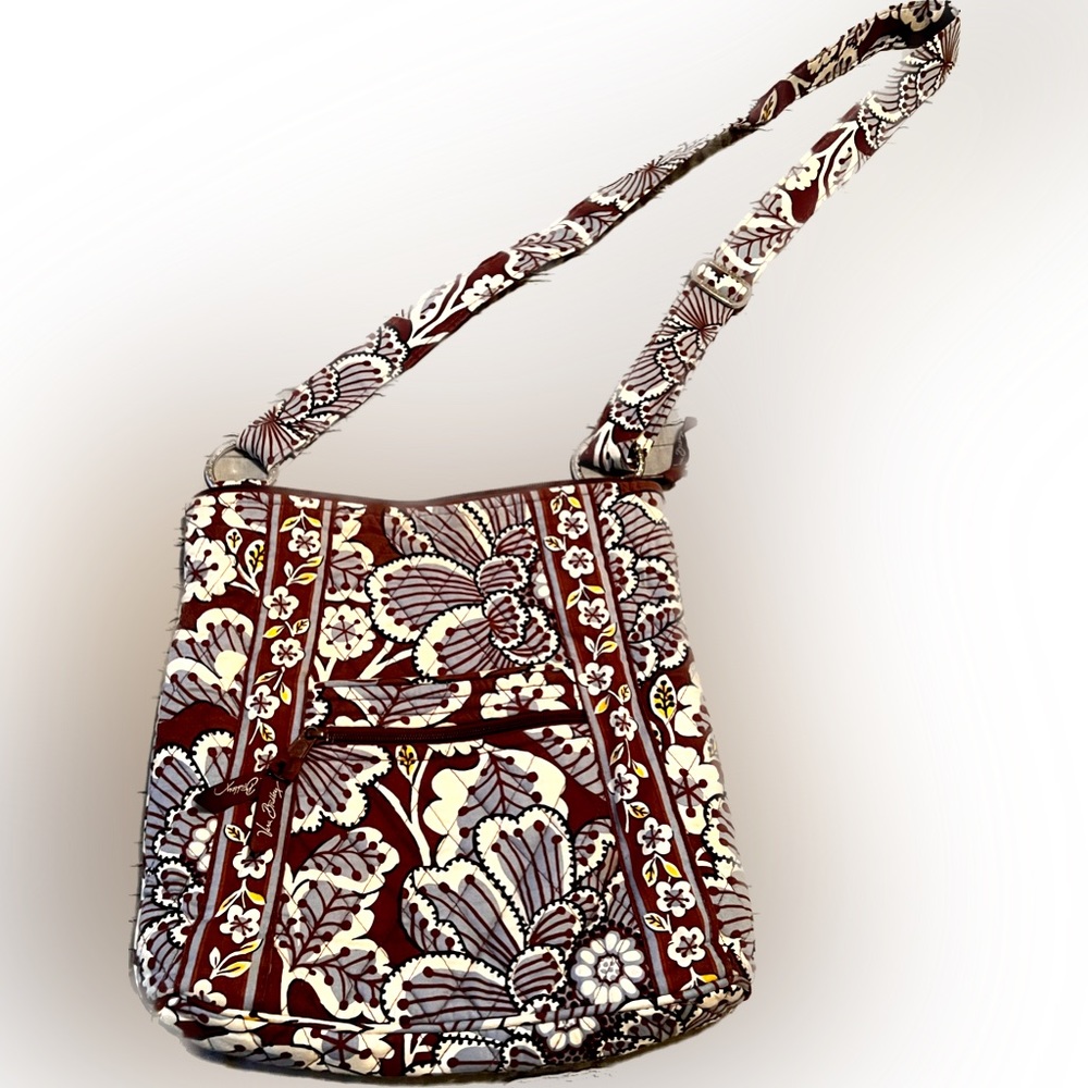 Vera Bradley Hipster handbag and matching wallet in retired pattern Slate Blooms